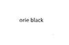ORIE BLACK珠宝钟表