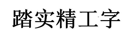 踏实精工字logo
